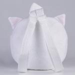 Рюкзак детский "Кошечка", плюшевый, цвет белый