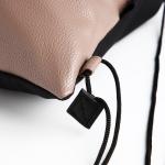 TEXTURA Сумка для обуви, 34*1*41, отд. на шнурке, черный/т.бежевый