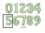 Шар фольгированный 32'/81см "Цифра "5" (зеленый)