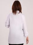 Белая рубашка в деловом стиле женская больших размеров