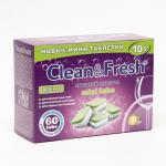 Таблетки для посудомоечных машин Clean&amp;Fresh All in1 mini tabs, 60 шт