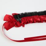 Карнавальная повязка "Лолита" цвет красный с чёрным кружевом