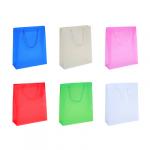 Пакет пластиковый, 22x18x7,5 см, 6 цветов (белый, бежевый, красный, розовый, салатовый, синий)
