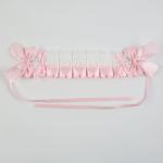 Карнавальная повязка "Лолита" цвет розовый с белым кружевом
