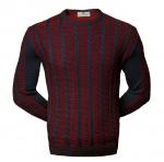 Джемпер с контрастным узором из кос 3XL-5XL (1643)