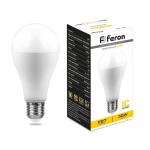 Лампа светодиодная FERON, (30W) 230V E27 2700K A80, LB-130