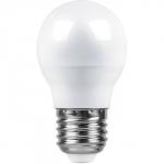 Лампа светодиодная FERON, "Шар", Е27, 9 Вт, 230 В, 6400 К
