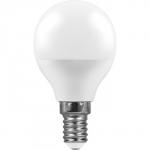 Лампа светодиодная FERON, G45, 9 Вт, Е14, 4000 К, дневной белый