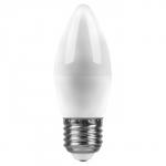 Лампа светодиодная FERON, "Свеча", Е27, 9 Вт, 230 В, 2700 К
