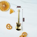Ложка десертная из нержавеющей стали Magistro «Гитара», длина 12 см, цвет золотой