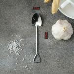 Ложка десертная из нержавеющей стали Magistro «Лопата», длина 15,5 см, форма овальная, цвет серебряный