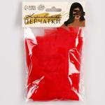 Карнавальный аксессуар- перчатки прозрачные, цвет красный