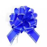 Бант шар (10  шт в наборе) 50х1480 мм с серебр.пол.синий