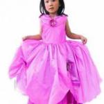 Карнавальный набор: розовое платье с цветами размер 4-6