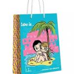Love is. Пакет подарочный малый Пальмы, 180*227*100 мм.