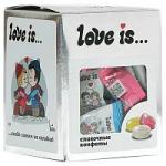 Жевательные конфеты LOVE IS "Серебряная коллекция", сливочные, ассорти вкусов, 105 г, 70605