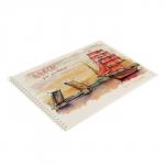 Альбом для рисования А4, 40 листов на гребне "Питер графика", обложка мелованный картон, блок 120г/м2, МИКС