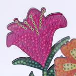 Алмазная вышивка "Цветы в саду" интерьерный декор
