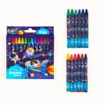 Восковые карандаши "Космос", набор 12 цветов