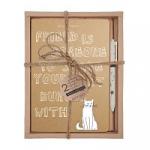 НАБОР ПОДАРОЧНЫЙ "CAT CRAFT" (ДВЕ ТЕТРАДИ BV И РУЧКА)