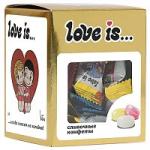 Жевательные конфеты LOVE IS "Золотая коллекция", сливочные, ассорти вкусов, 105 г, 70604