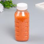 Песок цветной в бутылках "Оранжевый" 500 гр