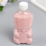 Песок цветной в бутылках "Нежно-розовый" 500гр