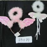 Карнавальный набор обод-ангел, жезл с крыльями 2 цвета