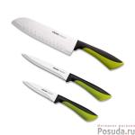 Набор из 3 кухонных ножей, NADOBA, серия JANAнож для овощей, 9 см; нож универсальный, 12 см; нож Сантоку, 17,5 см