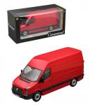 Cararama. Модель 1:24 "Volkswagen Crafter Van" металл. красный арт.33910
