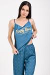 Женская пижама с брюками Hot Story Early Bird (майка + брюки) Синий