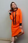 Женская толстовка-платье ТМ000400 Оранжевый