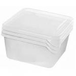 Набор контейнеров для заморозки Frozen 0,75л квадрат 115х115х110мм 3  штуки в наборе