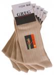 Носки мужские (в упаковке 5 пар) GREG G-12/02 бежевый