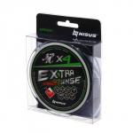 Шнур NISUS Extrasense X4 PE, диаметр 0.14 мм, тест 4.5 кг, 150 м, зелёный