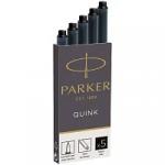 Картриджи чернильные Parker "Cartridge Quink" черные, 5 шт., блистер