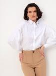 Блузка женская дл. рук. KATHARINA KROSS KK-B-006P-белый.ш/полоска