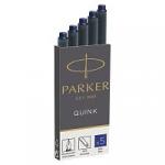 Картриджи чернильные Parker "Cartridge Quink" синие, 5 шт., картонная коробка