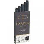 Картриджи чернильные Parker "Cartridge Quink" черные, 5 шт., картонная коробка