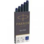 Картриджи чернильные Parker "Cartridge Quink" синие, 5 шт., блистер