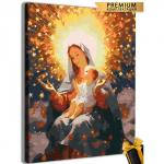 Картина по номерам «Икона Богородица» 40 * 50 см