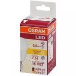 Лампа светодиодная OSRAM LEDSCLP 5,7W/827 220-240V E14 FS1