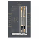Набор Parker "IM Brushed Metal GT": ручка шариковая, 1,0мм и ручка-роллер, 1,0мм, подарочная упаковка