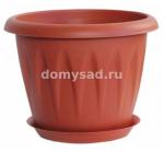 АЛИЦИЯ кашпо 120мм. 0,6л. Терракотовый /30 М3063