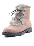 04-AH25-3 LT. BROWN Ботинки зимние женские (натуральная замша, натуральный мех)