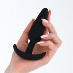 Анальная пробка Оки-Чпоки, без вибрации, силикон Soft-touch, 32 х 125 мм, черный