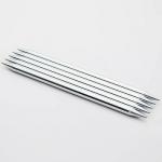 10128 Knit Pro Спицы чулочные для вязания Nova Metal 2,75мм/10см, никелированная латунь, серебристый, 5шт