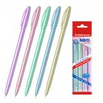 Набор из 4 ручек шариковых ErichKrause® Neo® Stick Pastel 0.7, цвет чернил синий (в пакете по 4 шт.)