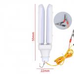 Фонарь кемпинговый, 15 Вт, SMD 2835, кабель l-1.5 м, с зажимом от 12 В, 5.6 х 24 см