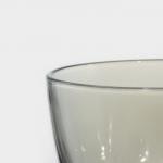 Бульонница стеклянная «Дымка», 400 мл, 10,8*7,6 см, цвет серый